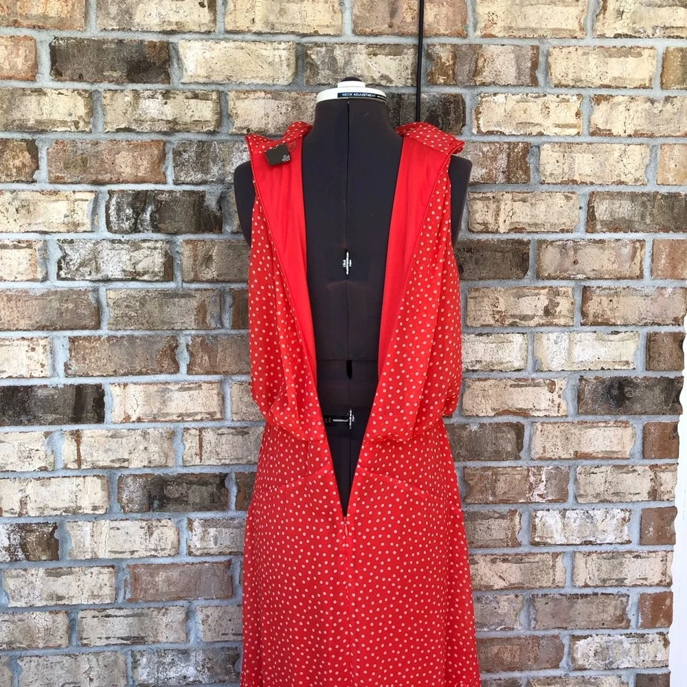 Taylor Red High Low Dress - Picture 9 of 16